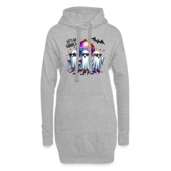 Look de partenaire d’Halloween Let’s Go Ghouls Design - Sweat-shirt à capuche long Femme - gris chiné - Devant