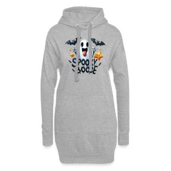 Partenaire d’Halloween Look Spooky Boobe Design - Sweat-shirt à capuche long Femme - gris chiné - Devant