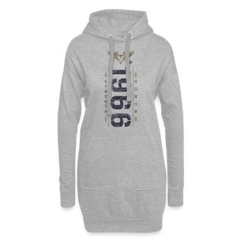 Edition Limitée 1966 Anniversaire Force et Honneur - Sweat-shirt à capuche long Femme - gris chiné - Devant