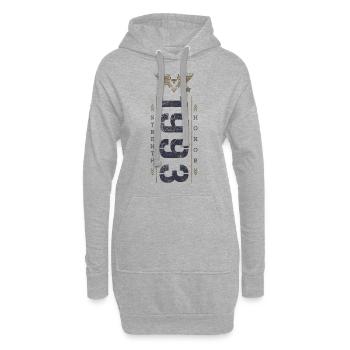 Edition Limitée 1993 Anniversaire Force et Honneur - Sweat-shirt à capuche long Femme - gris chiné - Devant