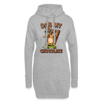 Dubai Dab my Chocolate - Hoodie-Kleid - Grau meliert - Vorne