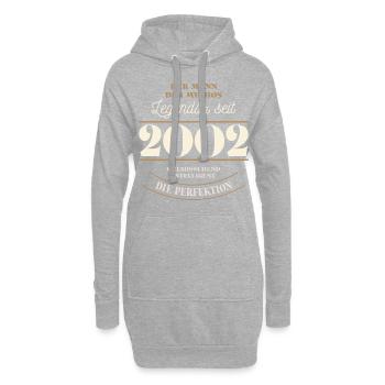 Der Mann der Mythos Legendär seit Jahrgang 2002 - Hoodie-Kleid - Grau meliert - Vorne