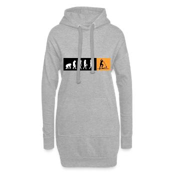 scooter rollerscooter scooter-star stuntscooter - Hoodie-Kleid - Grau meliert - Vorne