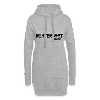 Eisbader winterschwimmen winterhart Eisschwimmen - Hoodie-Kleid - Grau meliert - Vorne