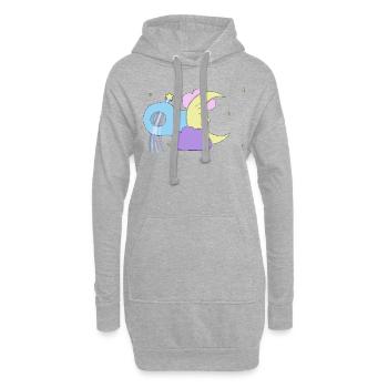 Goodnight Moon - Hoodie Dress - heather grey - Front