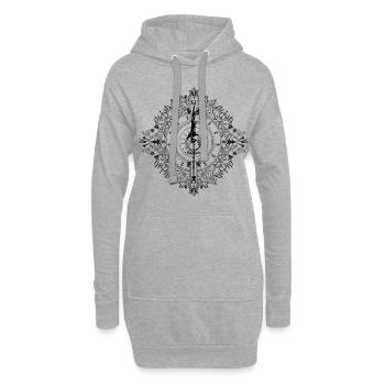 Dawn - Kingdom Hearts - Schwarz - Hoodie-Kleid - Grau meliert - Vorne