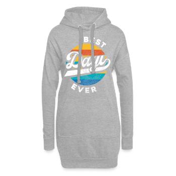 Meilleur cadeau rétro de l'oncle turc Dayi jamais TS - Sweat-shirt à capuche long Femme - gris chiné - Devant