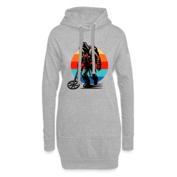 Sondeln Metalldetektor - Hoodie-Kleid - Grau meliert - Vorne