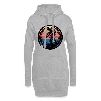Sondeln Metalldetektor - Hoodie-Kleid - Grau meliert - Vorne