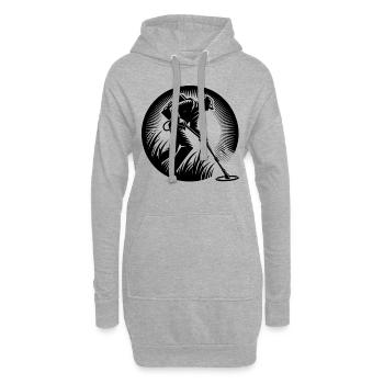 Sondeln Metalldetektor - Hoodie-Kleid - Grau meliert - Vorne
