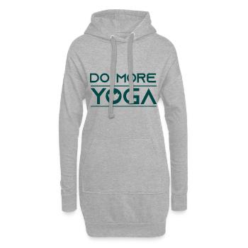 Faites plus de yoga! - Sweat-shirt à capuche long Femme - gris chiné - Devant