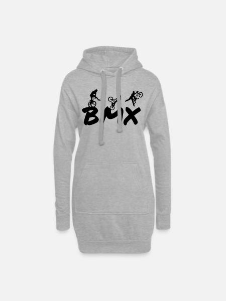 BMX - Hoodie Dress - heather grey