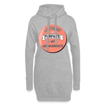Parfaite aide soignante ! cadeau aide soignante - Sweat-shirt à capuche long Femme - gris chiné - Devant
