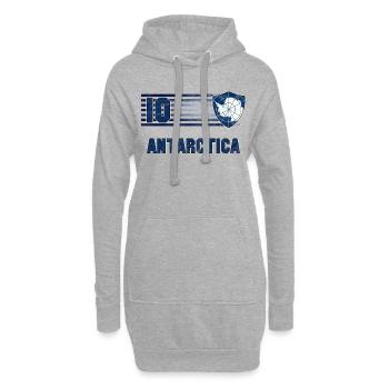Antarktis Fußball Mannschaft - Hoodie-Kleid - Grau meliert - Vorne