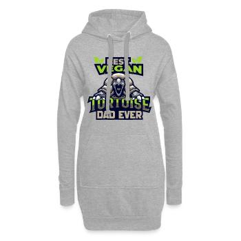 Turtle - Hoodie Dress - heather grey - Front