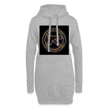 Schießverbot - Hoodie-Kleid - Grau meliert - Vorne