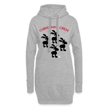 Christmas - Hoodie Dress - heather grey - Front