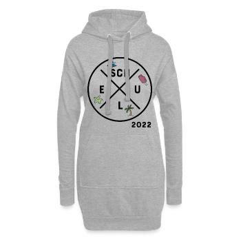 Schule 2022 - Hoodie-Kleid - Grau meliert - Vorne