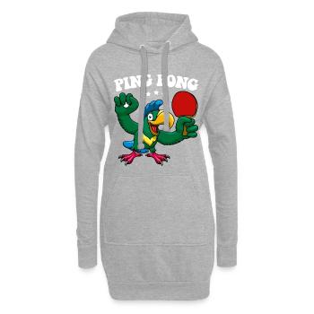 Ping Pong Champion Design Tennis de table et - Sweat-shirt à capuche long Femme - gris chiné - Devant
