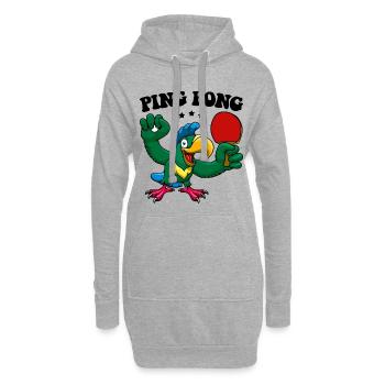 Ping Pong Champion Design Table Tennis und - Hoodie-Kleid - Grau meliert - Vorne