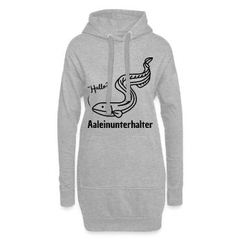 Aaleinunterhalter - Hoodie-Kleid - Grau meliert - Vorne