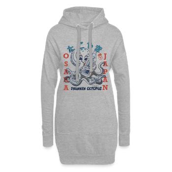 TAKOYAKI Octopus Osaka, Japon - Sweat-shirt à capuche long Femme - gris chiné - Devant
