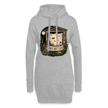 PORCH SHEET CALM - Hoodie Dress - heather grey - Front