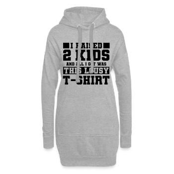 Mama - Hoodie-Kleid - Grau meliert - Vorne