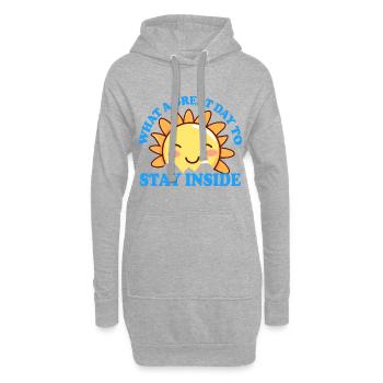 SONNE SONNENSCHEIN SONNENBLUME - Hoodie-Kleid - Grau meliert - Vorne