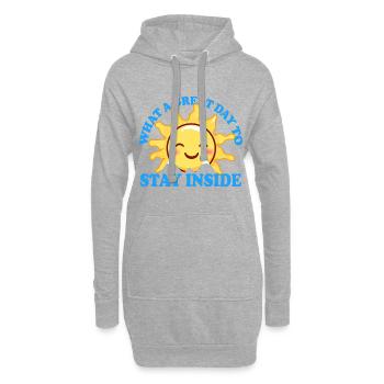 SONNE SONNENSCHEIN SONNENBLUME - Hoodie-Kleid - Grau meliert - Vorne