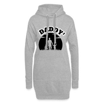 Proud Father Kid Boy Black - Hoodie-Kleid - Grau meliert - Vorne