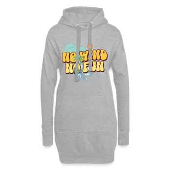 Kitesurf Kitesurfer Kiteboard - Hoodie-Kleid - Grau meliert - Vorne