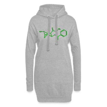Kokain - Hoodie-Kleid - Grau meliert - Vorne