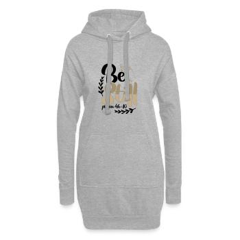 Christentum sei still Psalm 46 10 Christliches Geschenk - Hoodie-Kleid - Grau meliert - Vorne