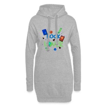 Bibliothécaire Cadeau Fun Book Lover Idées cadeaux - Sweat-shirt à capuche long Femme - gris chiné - Devant
