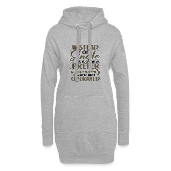 Anstelle von Single Independent Owned und - Hoodie-Kleid - Grau meliert - Vorne