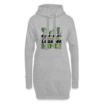 Sarcastique Vous allez tous me faire perdre la tête - Sweat-shirt à capuche long Femme - gris chiné - Devant