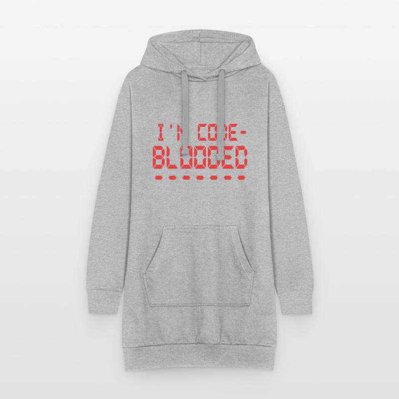 Computerprogrammierung Ich bin Code Blooded Programmierer Hoodie-Kleid
