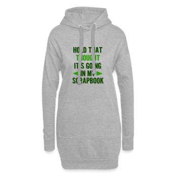 Scrapbooker-Geschenke halten diesen Gedanken fest, der in - Hoodie-Kleid - Grau meliert - Vorne