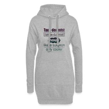 Definition des Präparators wie ein Chirurg, nur kühler - Hoodie-Kleid - Grau meliert - Vorne