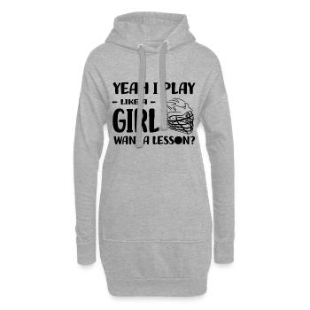 Lacrosse - Hoodie-Kleid - Grau meliert - Vorne