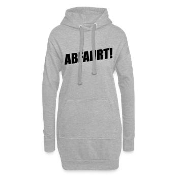 ABFAHRT - Hoodie-Kleid - Grau meliert - Vorne