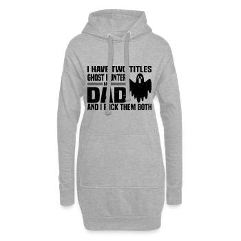 Geisterjäger - Hoodie-Kleid - Grau meliert - Vorne