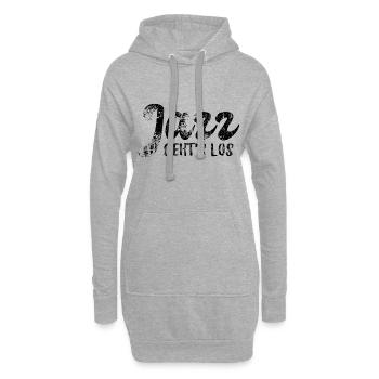 Jazz geht's los - Jazz Musik Fan Geschenk - Hoodie-Kleid - Grau meliert - Vorne