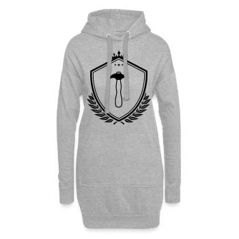 Hammer Schild - Hoodie-Kleid - Grau meliert - Vorne