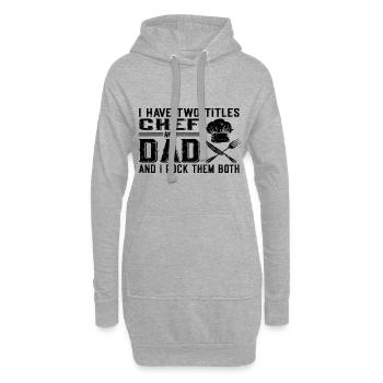 Koch Vatertag - Hoodie-Kleid - Grau meliert - Vorne