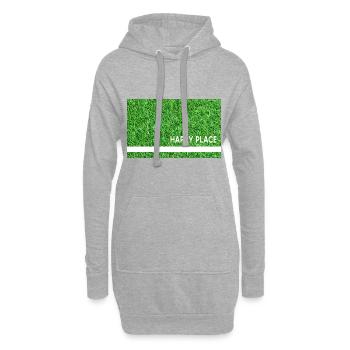 Hockey sur gazon Hockey Hockey Terrain de hockey sur gazon artificiel - Sweat-shirt à capuche long Femme - gris chiné - Devant