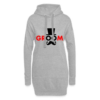 Groom - Hoodie-Kleid - Grau meliert - Vorne