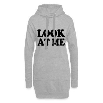 Look at me - Hoodie-Kleid - Grau meliert - Vorne