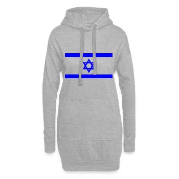 Israel - Hoodie-Kleid - Grau meliert - Vorne